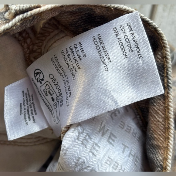 Free People We The Free Good Luck Barrel Jeans | Leopard Print | 31 - Picture 4 of 13